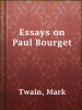 Essays_on_Paul_Bourget