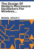 The_design_of_modern_microwave_oscillators_for_wireless_applications