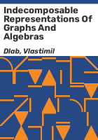Indecomposable_representations_of_graphs_and_algebras