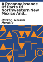 A_reconnaissance_of_parts_of_northwestern_New_Mexico_and_northern_Arizona